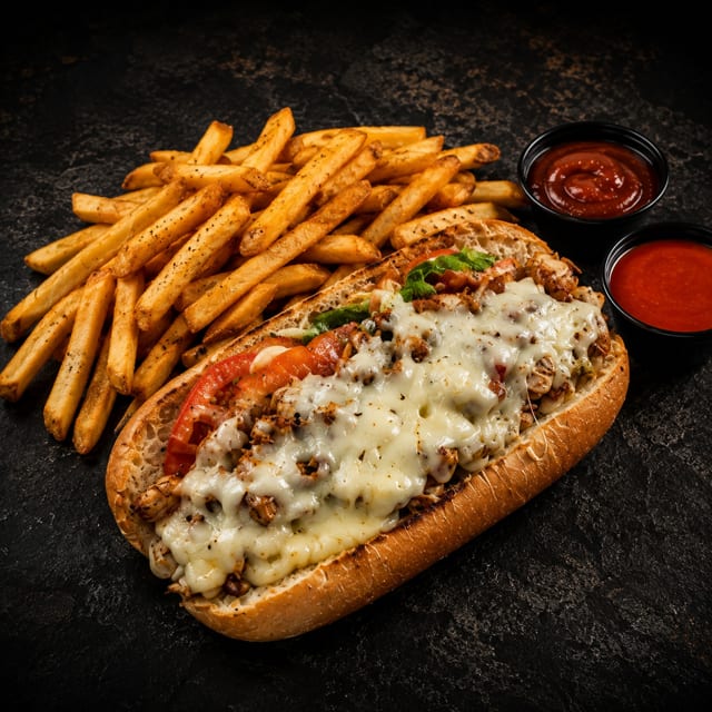 Shrimp & Steak Philly.