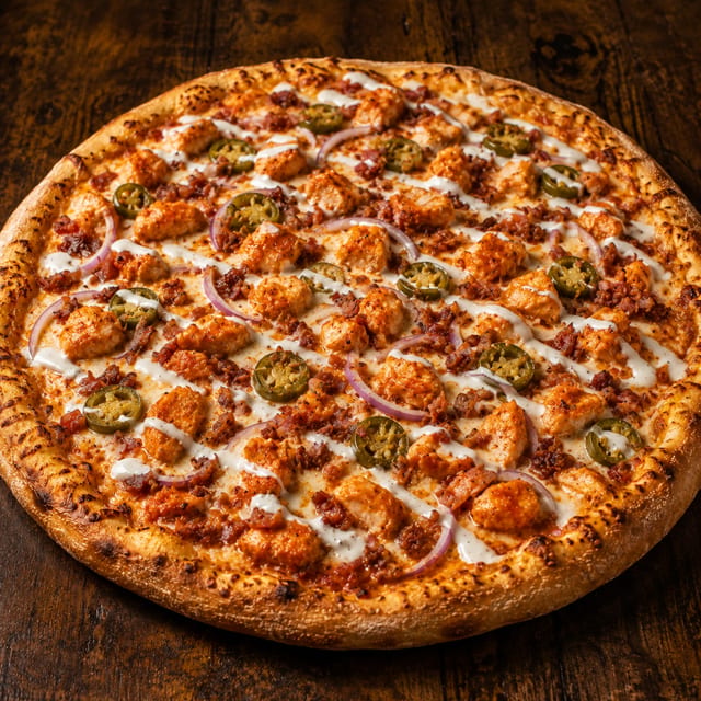 4 - Buffalo Chicken Pizza.