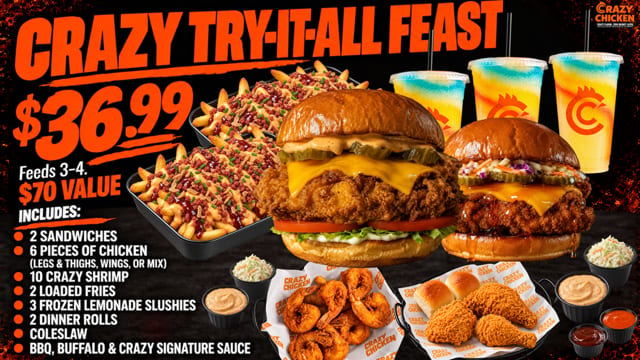 Crazy Try-It-All Feast.
