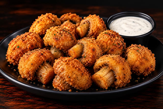 Breaded Mushrooms.